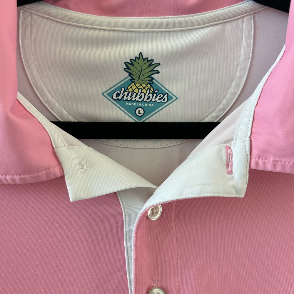 Chubbies Polo Shirt Sz L - Picture 2 of 6